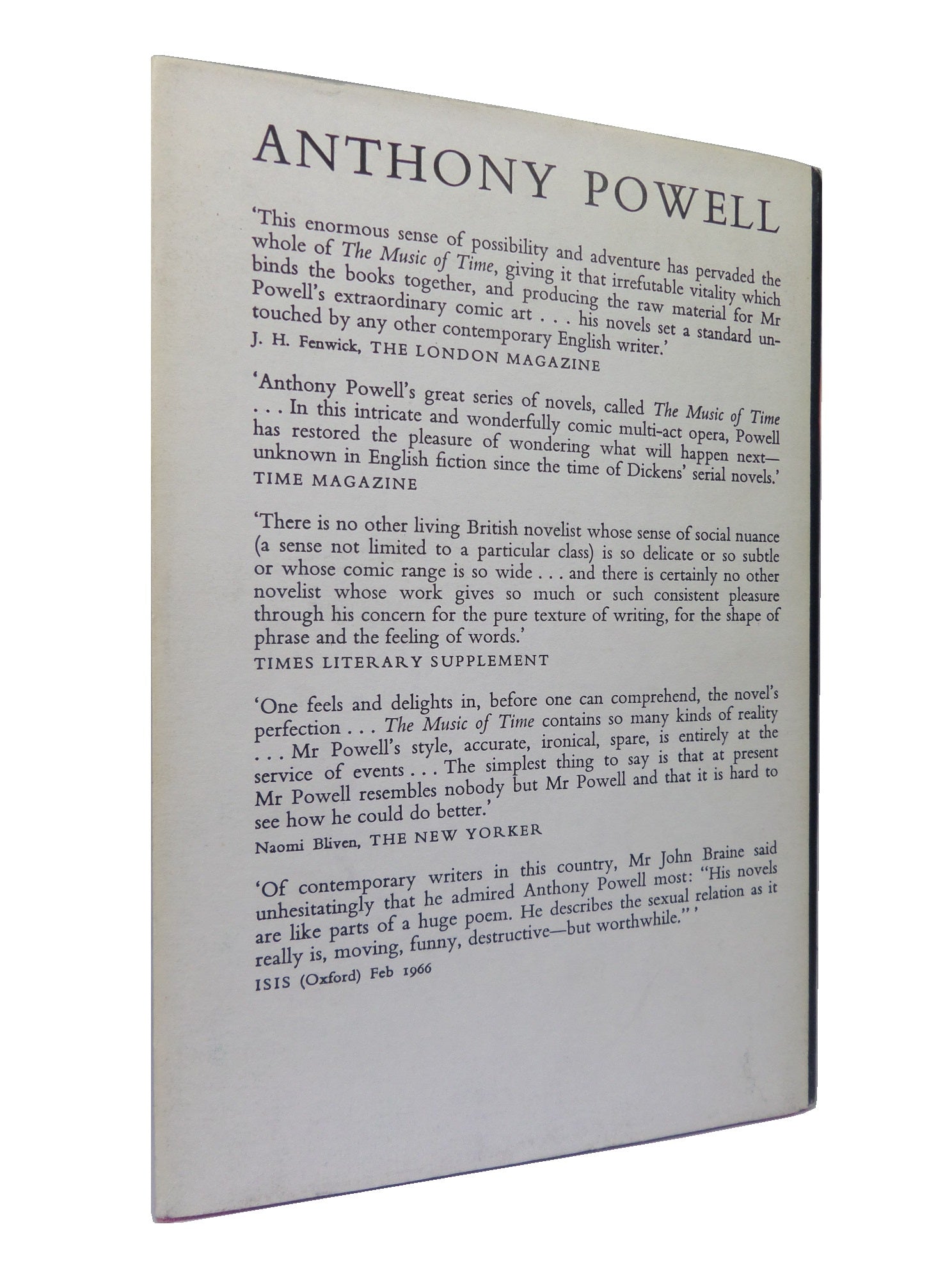 A BUYER'S MARKET BY ANTHONY POWELL 1967