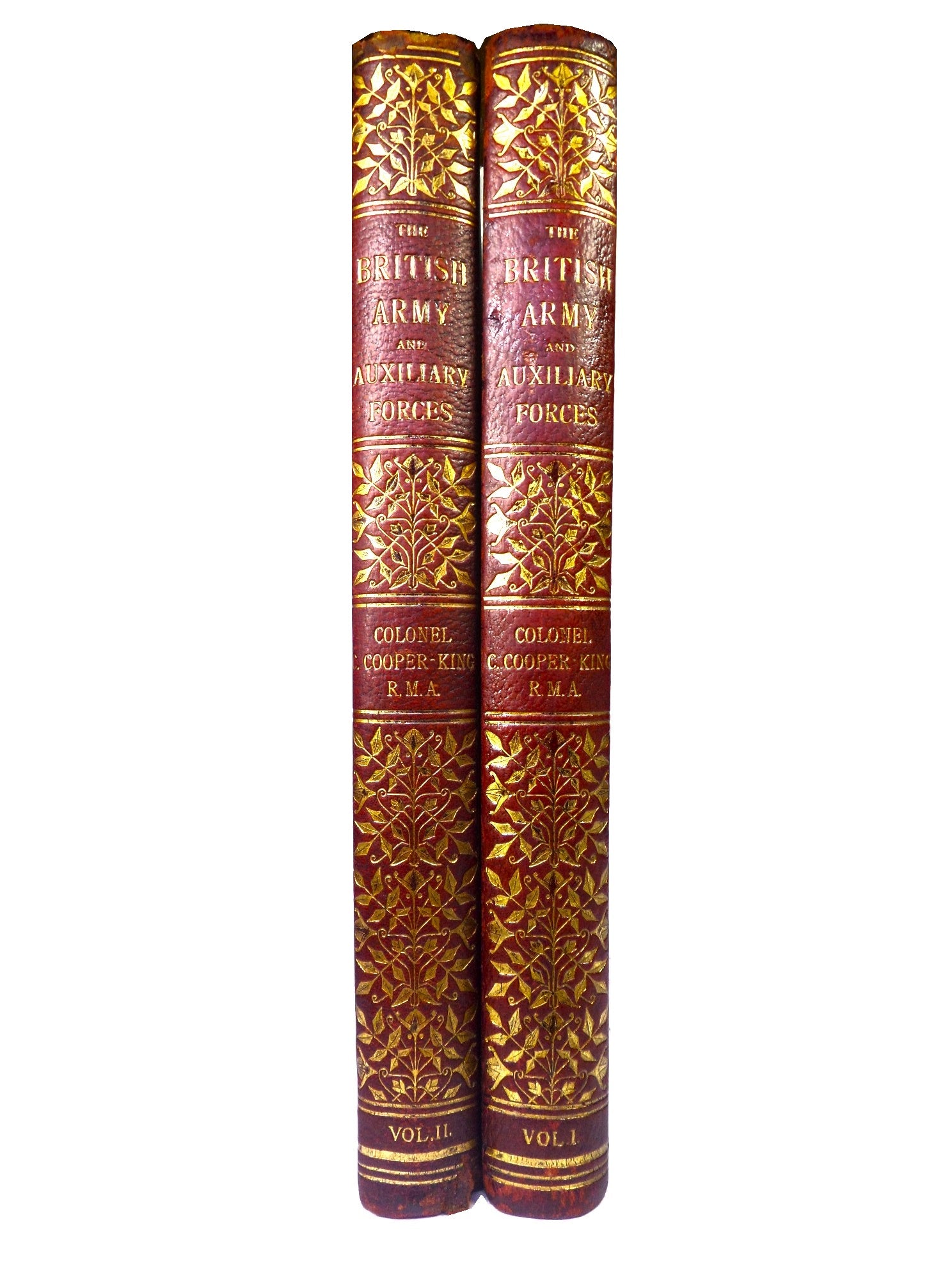 THE BRITISH ARMY & AUXILIARY FORCES BY C. COOPER-KING 1893 SOTHERAN FINE BINDING
