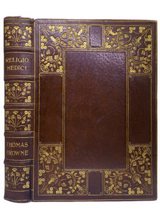RELIGIO MEDICI & OTHER ESSAYS BY SIR THOMAS BROWNE 1910 ARTS & CRAFTS FINE BINDING