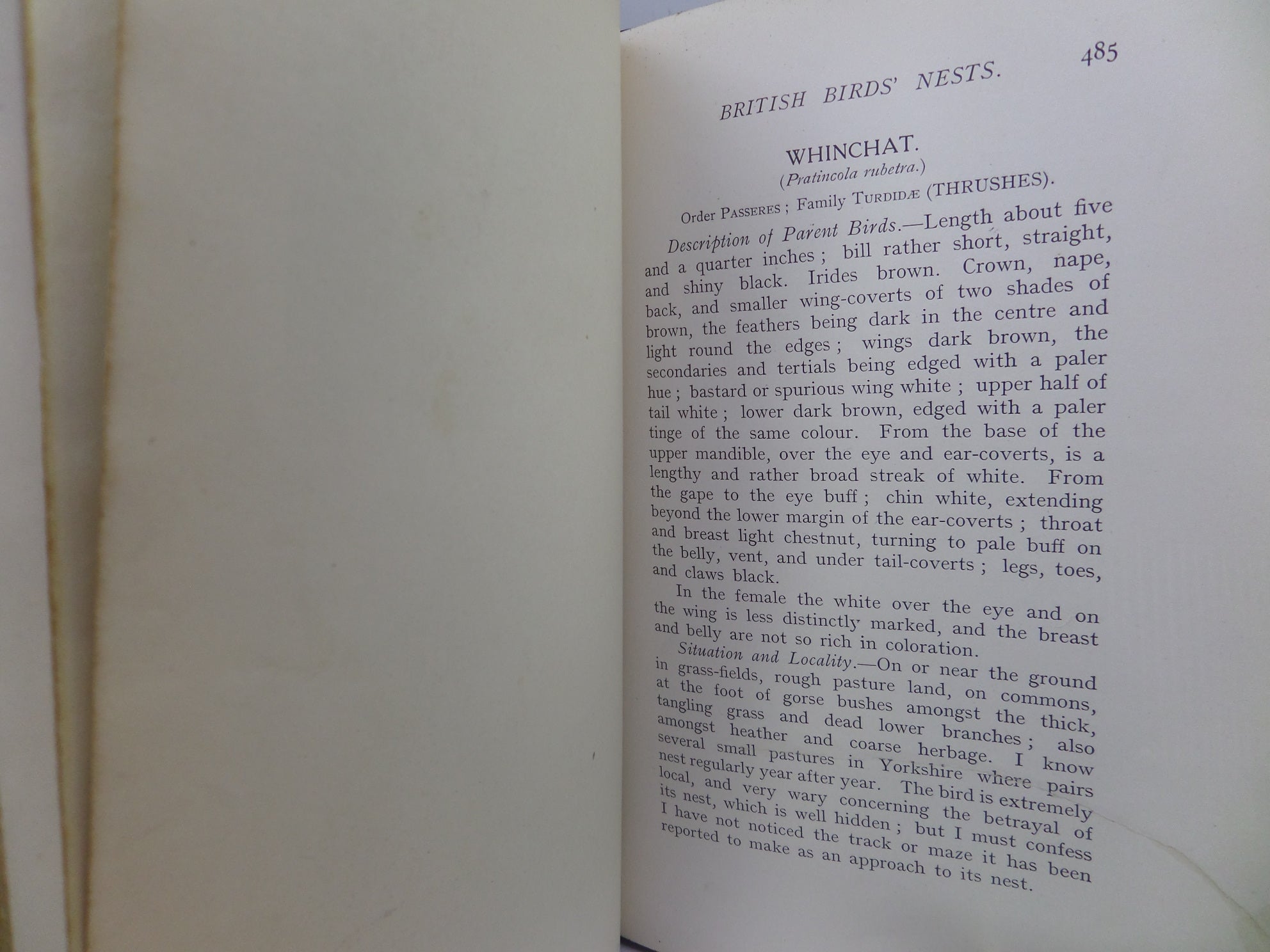 BRITISH BIRDS NESTS BY RICHARD KEARTON 1908 LEATHER BINDING