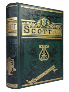 THE POETICAL WORKS OF SIR WALTER SCOTT CA.1880 DECORATIVE CLOTH