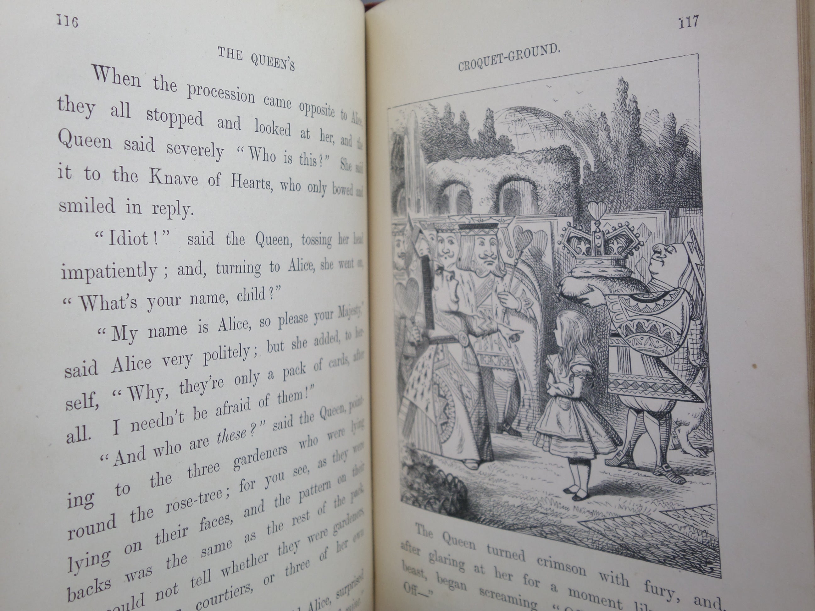 ALICE'S ADVENTURES IN WONDERLAND BY LEWIS CARROLL 1878 EARLY EDITION