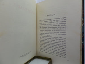 THE HISTORY OF WINCHESTER COLLEGE BY ARTHUR F. LEACH 1899 MACLEHOSE FINE BINDING