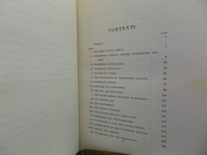 THE HISTORY OF WINCHESTER COLLEGE BY ARTHUR F. LEACH 1899 MACLEHOSE FINE BINDING