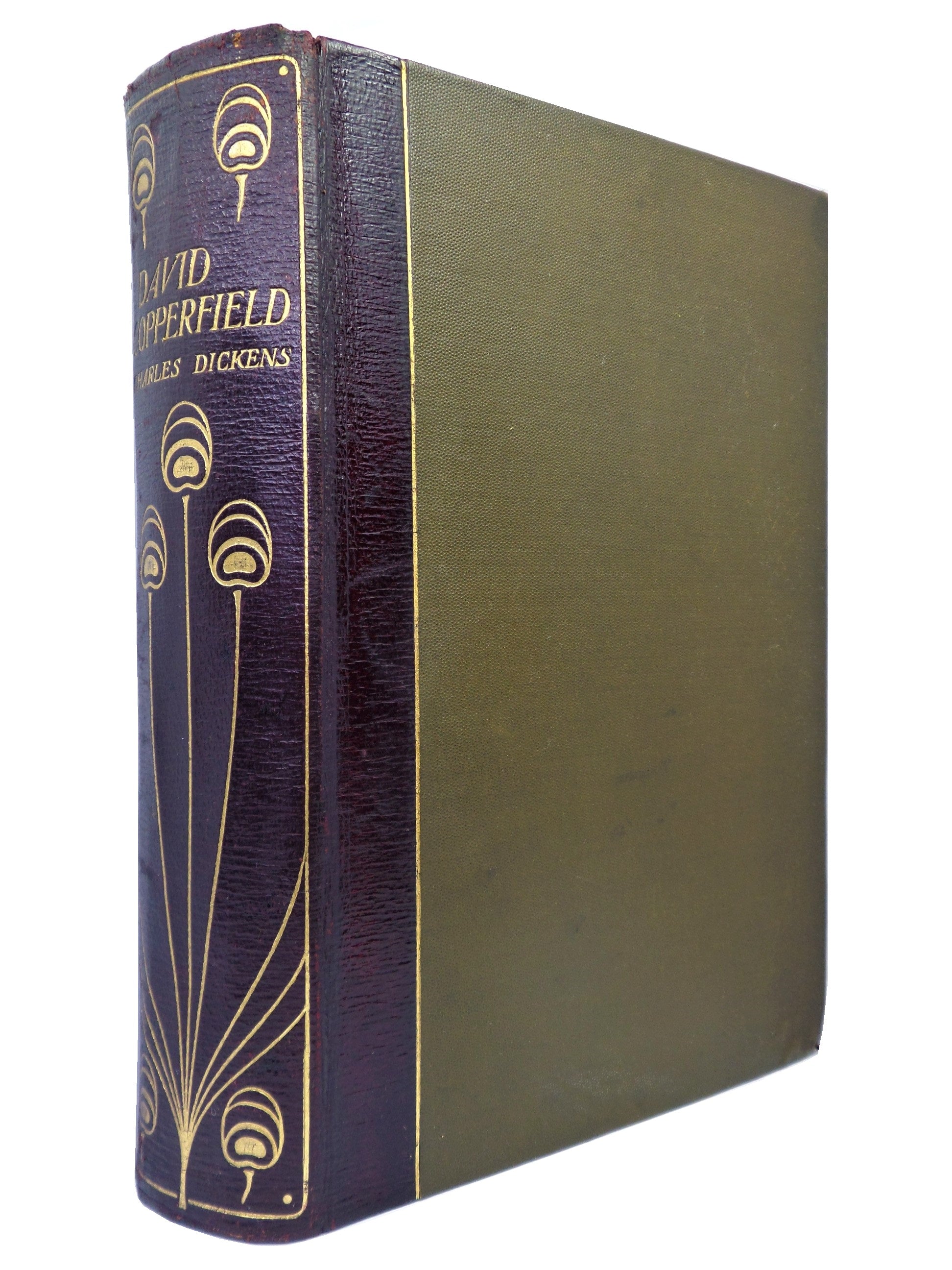 DAVID COPPERFIELD BY CHARLES DICKENS C1900 DELUXE LEATHER BINDING, TALWIN MORRIS