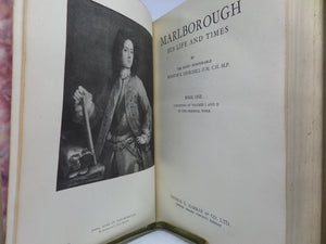 MARLBOROUGH HIS LIFE AND TIMES BY WINSTON CHURCHILL 1947 LEATHER-BOUND