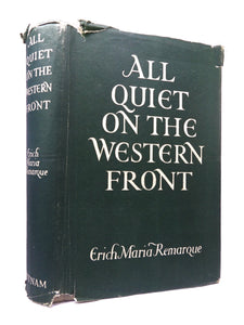 ALL QUIET ON THE WESTERN FRONT 1929 ERICH MARIA REMARQUE HARDCOVER WITH DUST JACKET