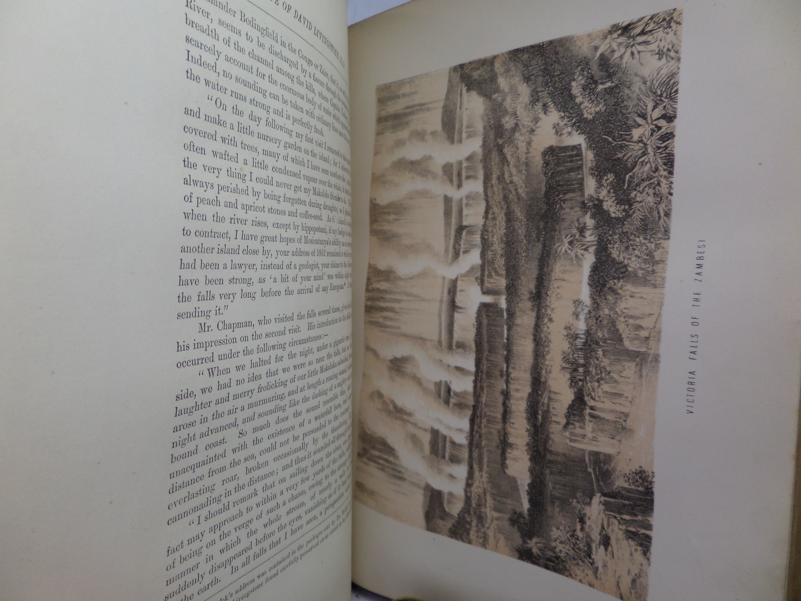 THE LIFE & EXPLORATIONS OF DR. LIVINGSTONE CA.1875 FINE LEATHER BINDING