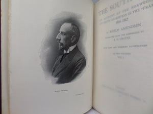 THE SOUTH POLE BY ROALD AMUNDSEN 1912 FIRST ENGLISH EDITION IN TWO VOLUMES