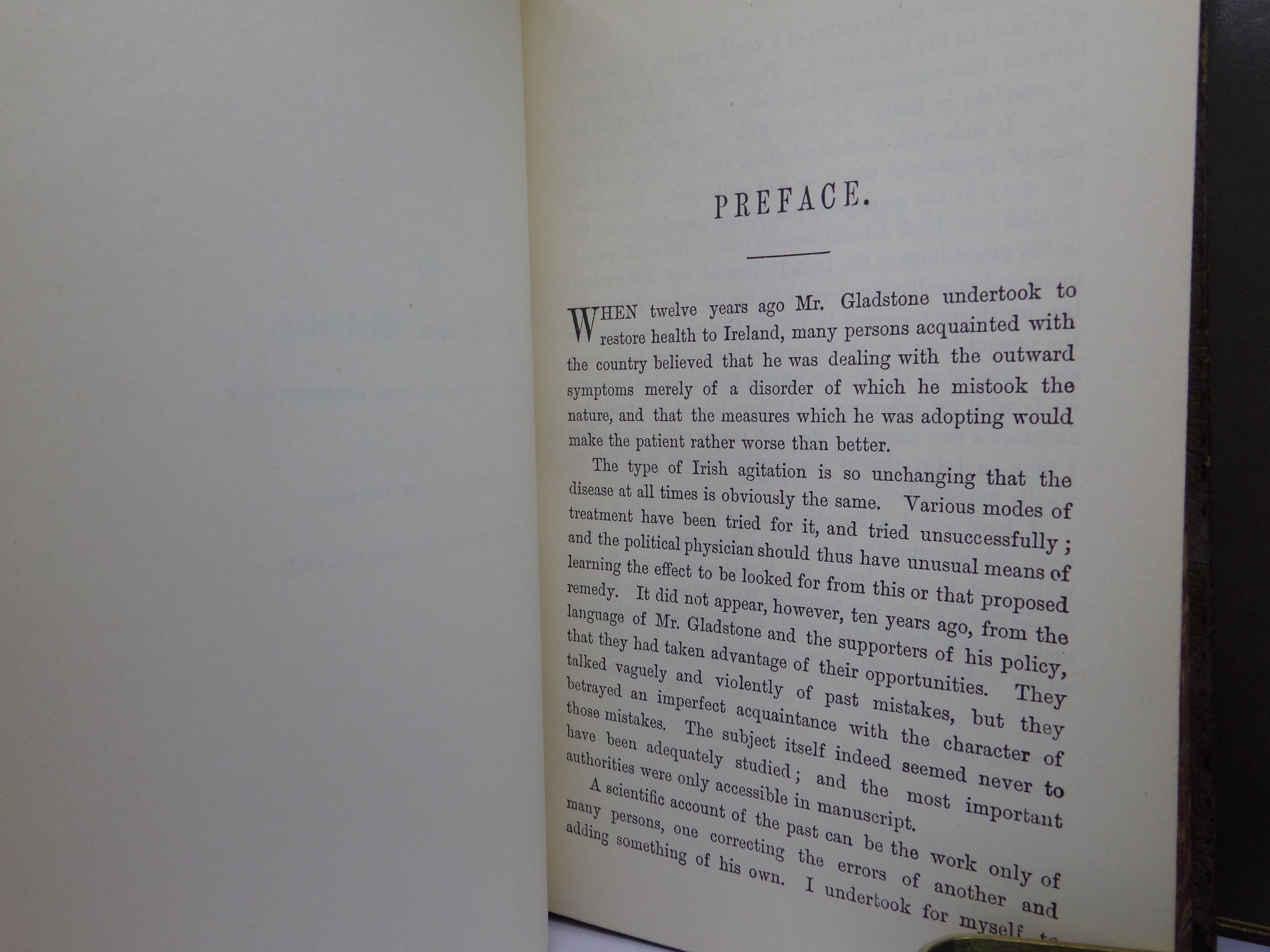 THE ENGLISH IN IRELAND IN THE 18TH CENTURY BY JAMES FROUDE 1887 LEATHER BOUND