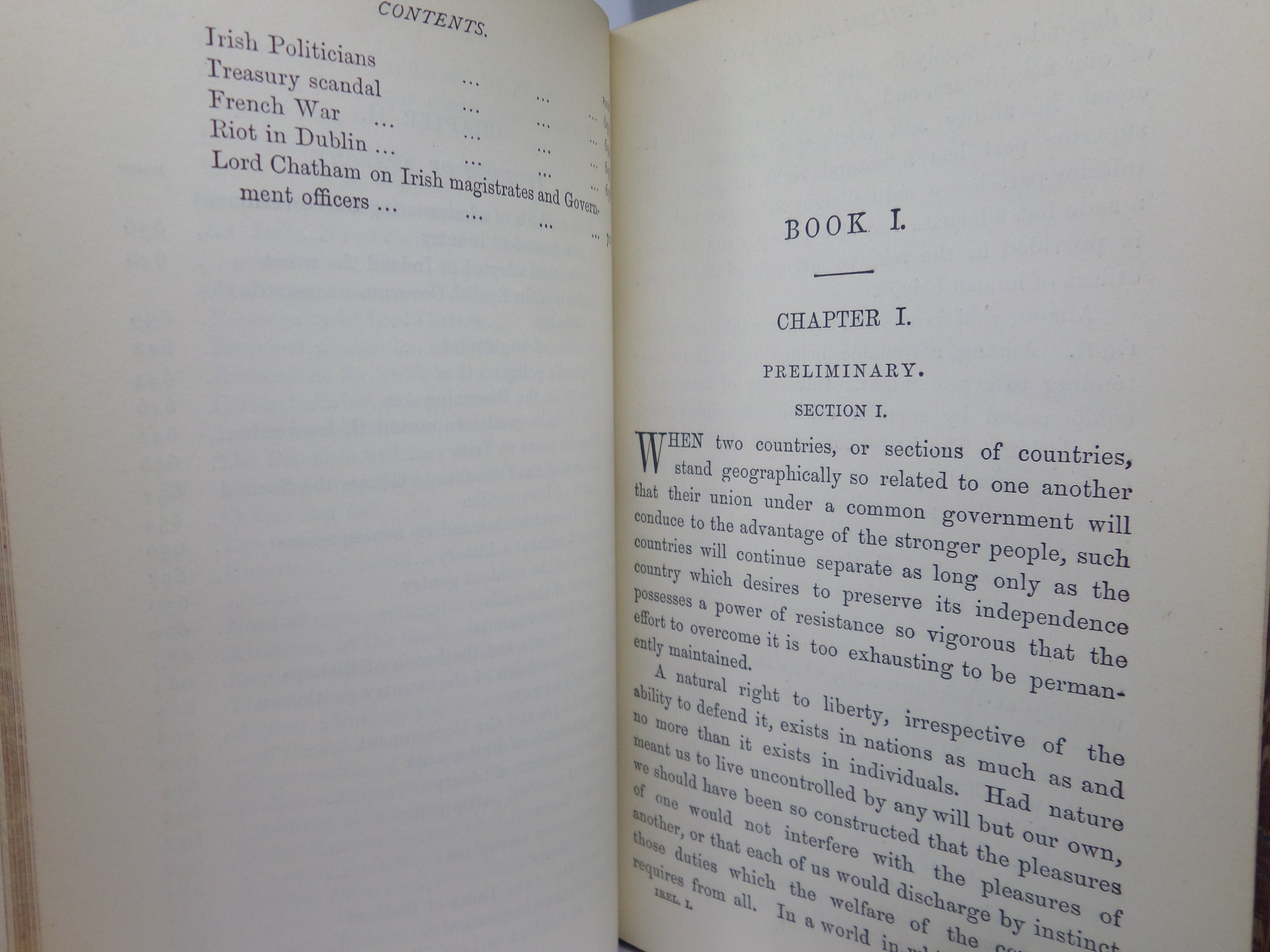 THE ENGLISH IN IRELAND IN THE 18TH CENTURY BY JAMES FROUDE 1887 LEATHER BOUND