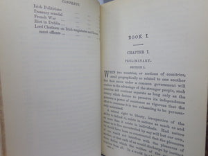 THE ENGLISH IN IRELAND IN THE 18TH CENTURY BY JAMES FROUDE 1887 LEATHER BOUND