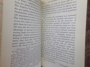 THE ENGLISH IN IRELAND IN THE 18TH CENTURY BY JAMES FROUDE 1887 LEATHER BOUND