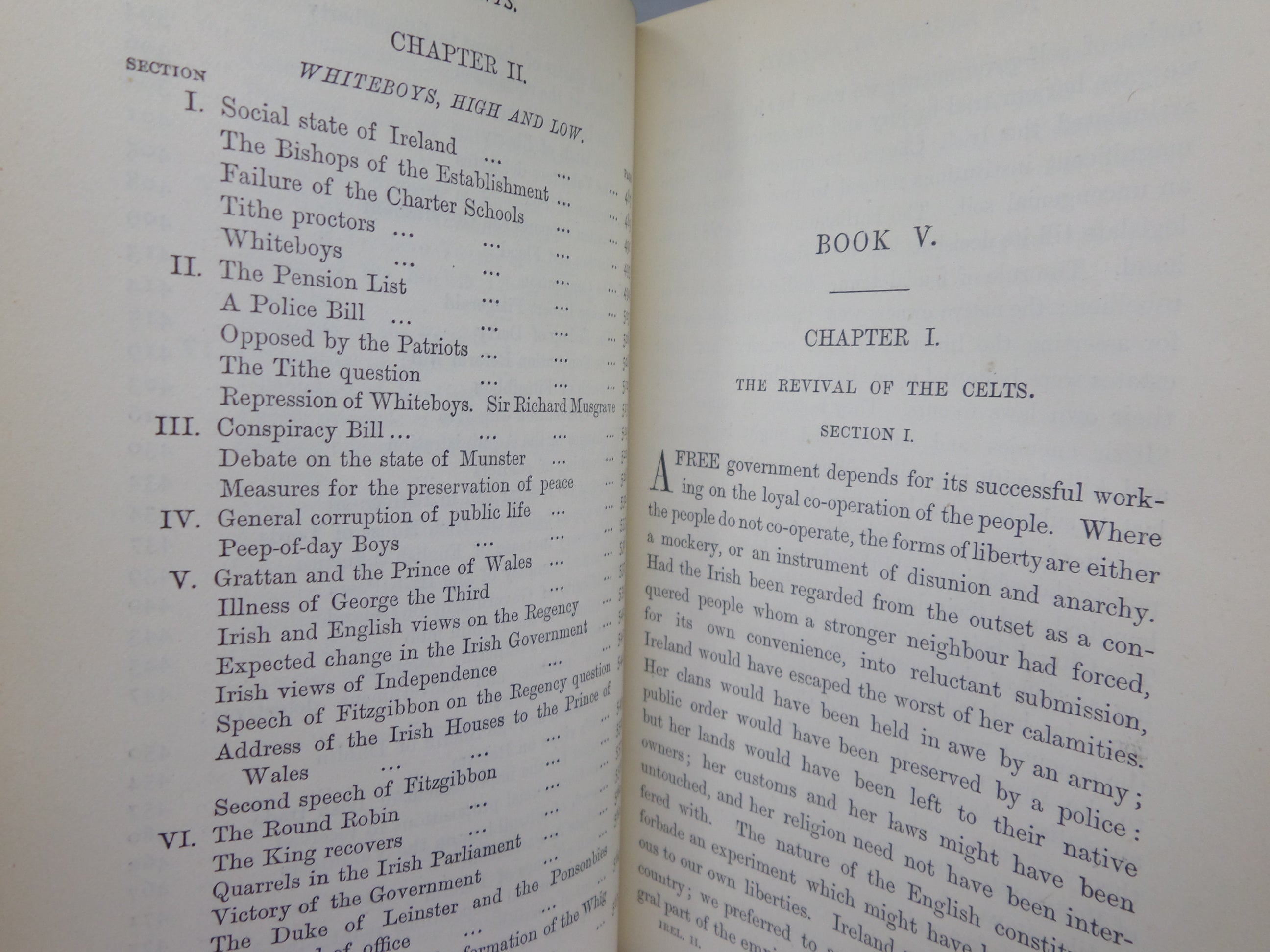 THE ENGLISH IN IRELAND IN THE 18TH CENTURY BY JAMES FROUDE 1887 LEATHER BOUND