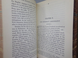 THE ENGLISH IN IRELAND IN THE 18TH CENTURY BY JAMES FROUDE 1887 LEATHER BOUND