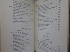 THE ENGLISH IN IRELAND IN THE 18TH CENTURY BY JAMES FROUDE 1887 LEATHER BOUND