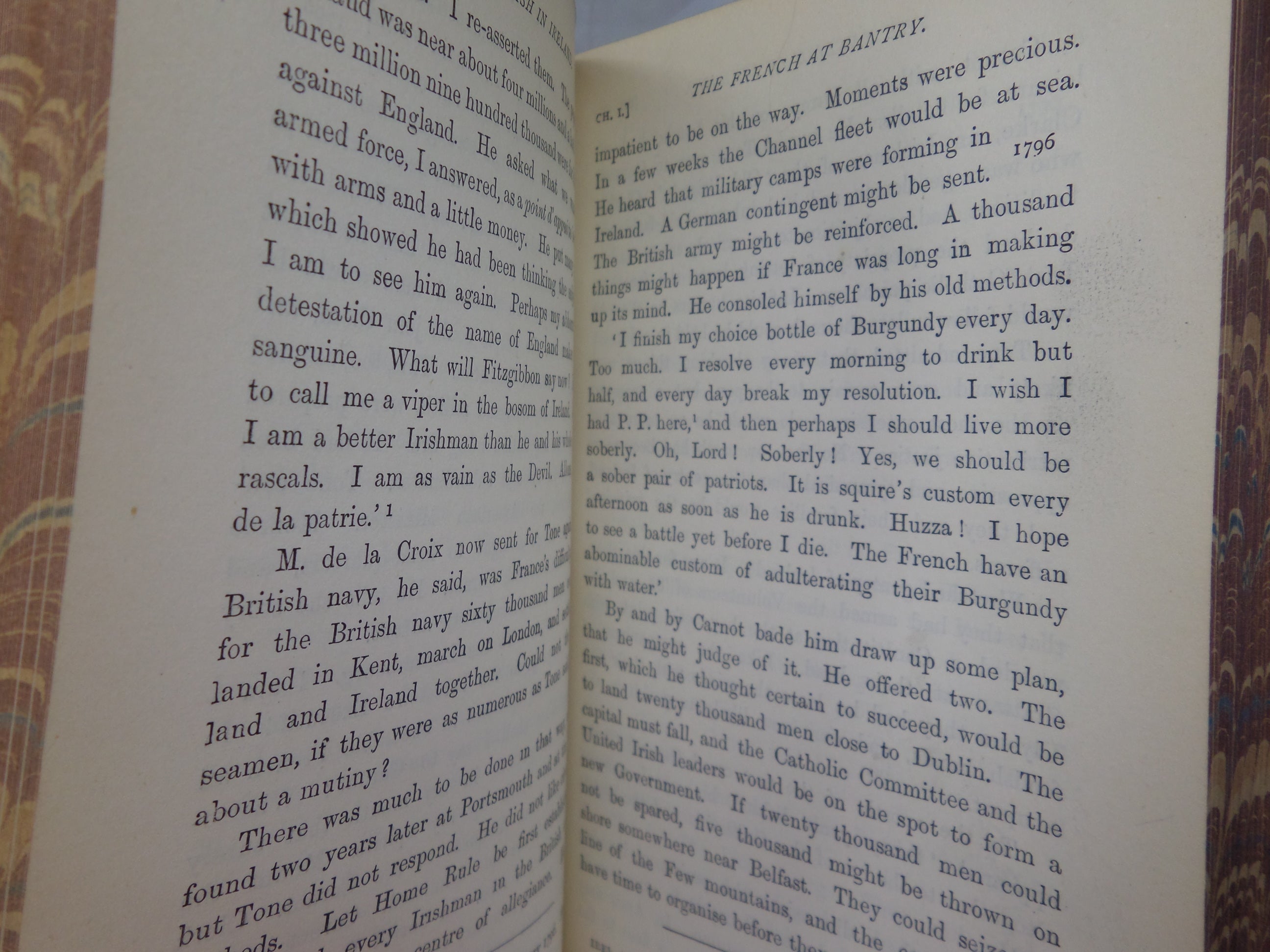 THE ENGLISH IN IRELAND IN THE 18TH CENTURY BY JAMES FROUDE 1887 LEATHER BOUND