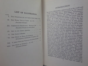THE HISTORY OF WITCHCRAFT AND DEMONOLOGY BY MONTAGUE SUMMERS 1926 FIRST EDITION