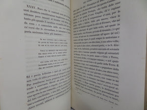 THE DIVINE COMEDY OF DANTE ALIGHIERI 1842-1843 FINELY BOUND, UGO FOSCOLO ILLUSTRATIONS