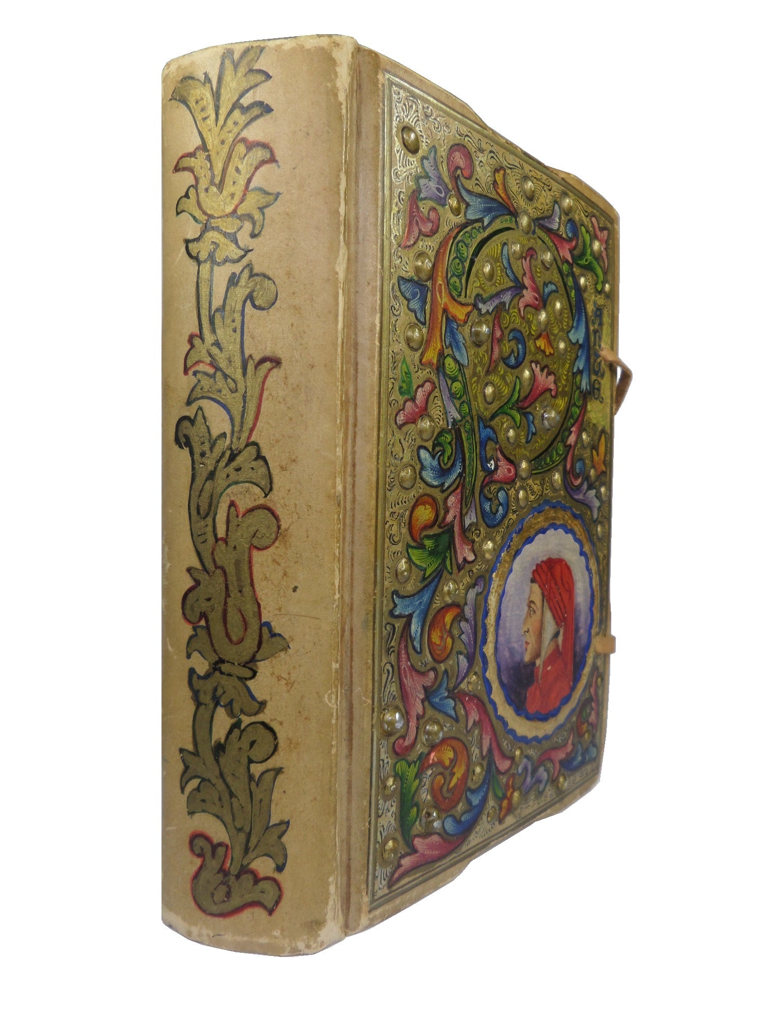 THE VISION OF DANTE ALIGHIERI 1844 HAND-PAINTED BINDING BY THE GIANNINI FAMILY