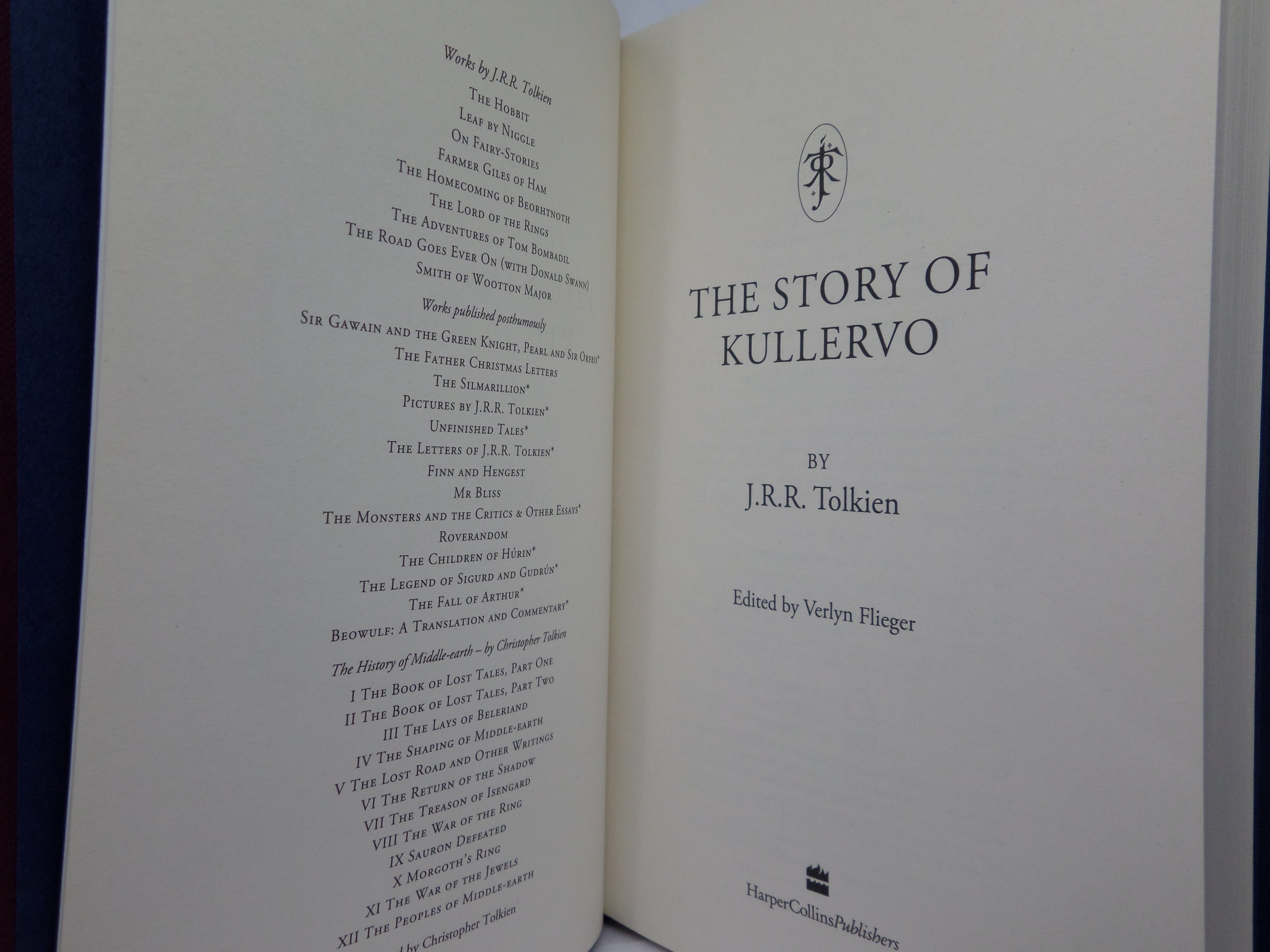 THE STORY OF KULLERVO BY J.R.R. TOLKIEN 2015 FIRST EDITION, FIRST IMPRESSION