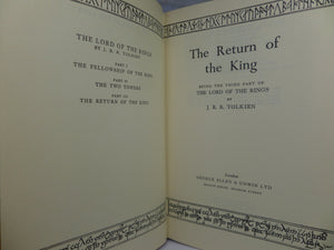 THE LORD OF THE RINGS BY J.R.R. TOLKIEN 1965-1966 FIRST EDITION SET, 15TH, 11TH, 11TH IMPRESSIONS