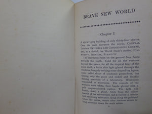 BRAVE NEW WORLD BY ALDOUS HUXLEY 1932 FIRST EDITION