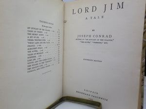 LORD JIM & VICTORY BY JOSEPH CONRAD 1927 LEATHER-BOUND
