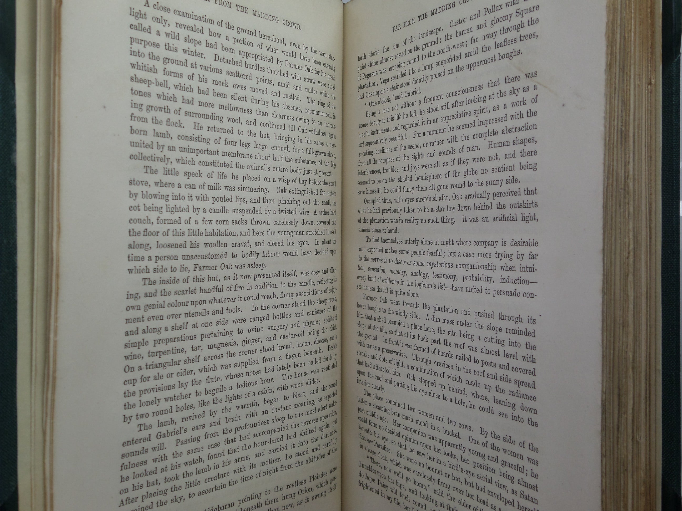 FAR FROM THE MADDING CROWD BY THOMAS HARDY 1874 FIRST EDITION IN PRINT