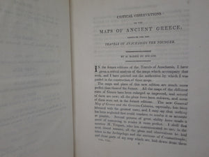 MAPS, PLANS, VIEWS, & COINS, ILLUSTRATIVE OF THE TRAVELS OF ANACHARSIS IN GREECE 1806 FOURTH EDITION