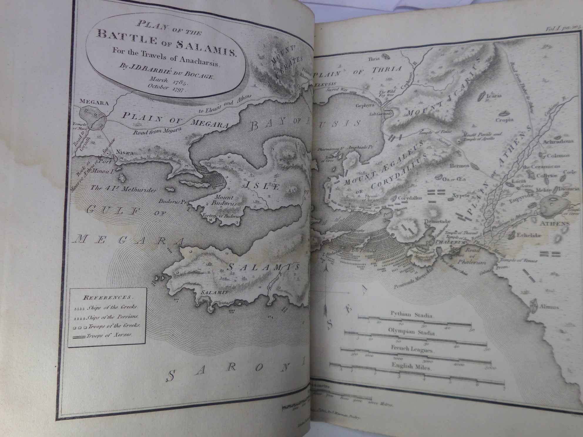 MAPS, PLANS, VIEWS, & COINS, ILLUSTRATIVE OF THE TRAVELS OF ANACHARSIS IN GREECE 1806 FOURTH EDITION