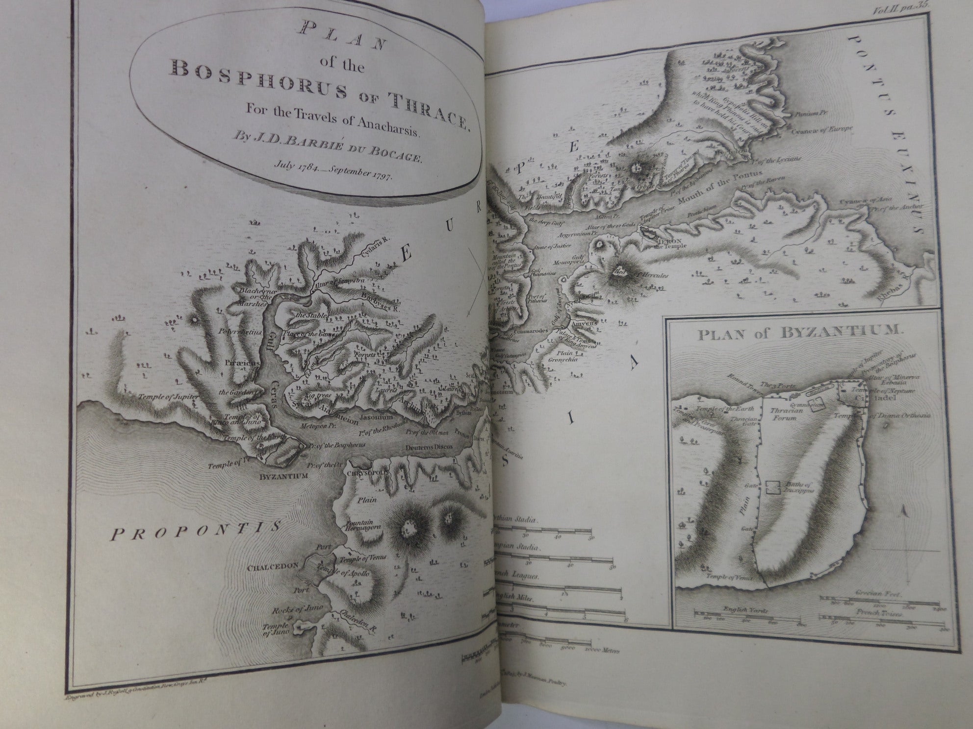 MAPS, PLANS, VIEWS, & COINS, ILLUSTRATIVE OF THE TRAVELS OF ANACHARSIS IN GREECE 1806 FOURTH EDITION