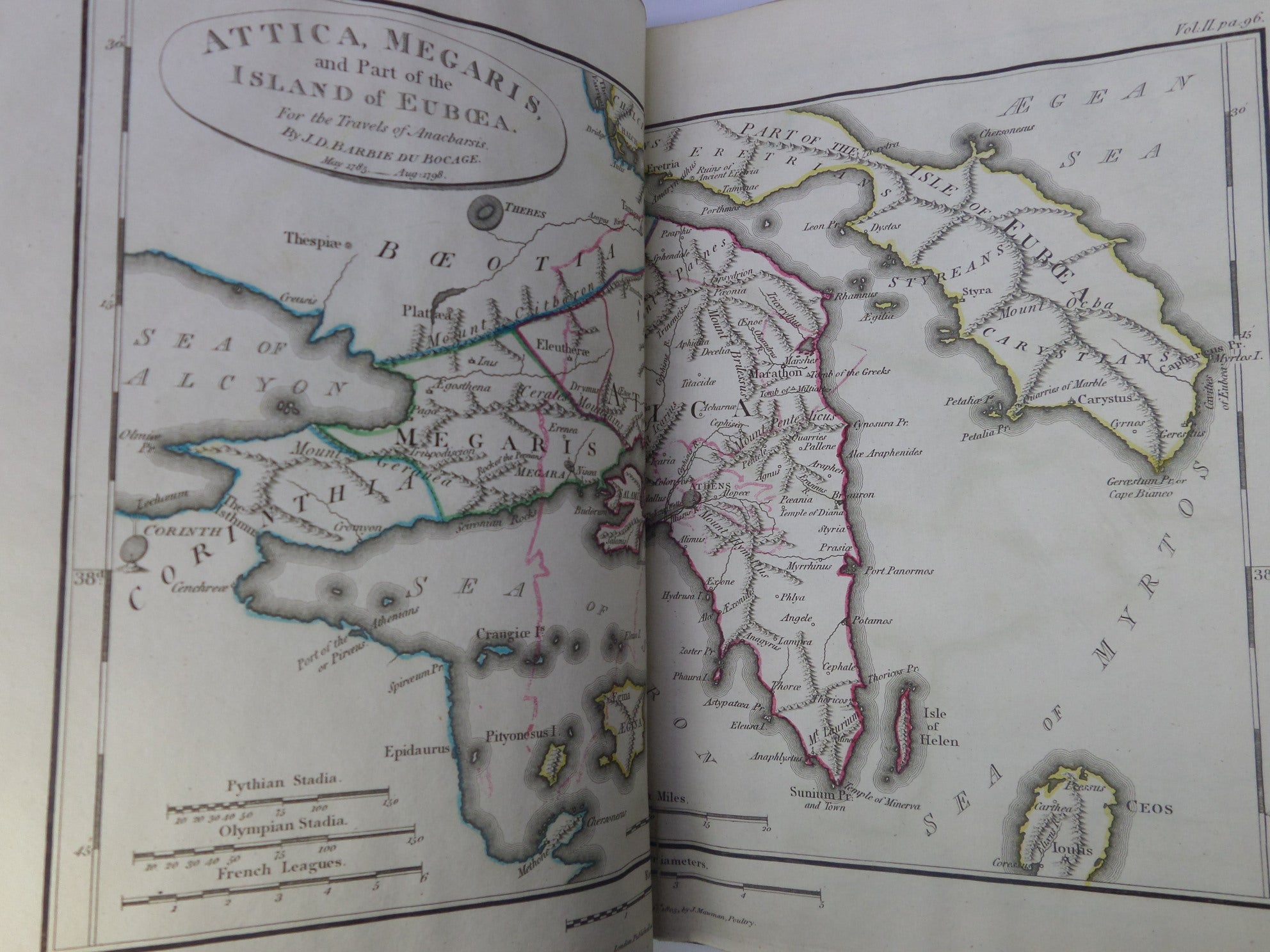 MAPS, PLANS, VIEWS, & COINS, ILLUSTRATIVE OF THE TRAVELS OF ANACHARSIS IN GREECE 1806 FOURTH EDITION