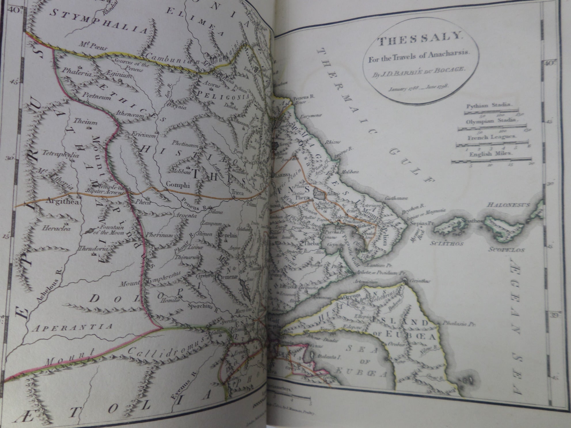 MAPS, PLANS, VIEWS, & COINS, ILLUSTRATIVE OF THE TRAVELS OF ANACHARSIS IN GREECE 1806 FOURTH EDITION