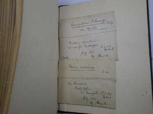 BRITISH BOTANY - HERBARIUM ALBUMS CONTAINING 130 MOSS SPECIMENS 1868-69