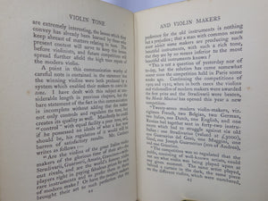 VIOLIN TONE AND VIOLIN MAKERS BY HIDALGO MOYA & TOWRY PIPER 1916 SIGNED FIRST EDITION