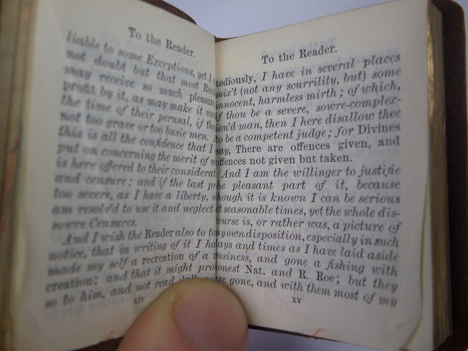 THE COMPLEAT ANGLER BY IZAAK WALTON CA.1900 MINIATURE EDITION, LEATHER BINDING