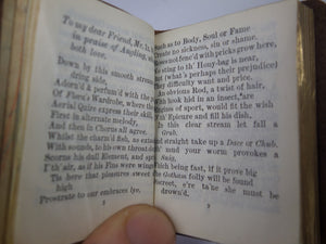 THE COMPLEAT ANGLER BY IZAAK WALTON CA.1900 MINIATURE EDITION, LEATHER BINDING