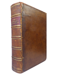 A DICTIONARY OF THE ENGLISH LANGUAGE BY SAMUEL JOHNSON 1843 LEATHER-BOUND