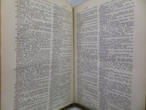 A DICTIONARY OF THE ENGLISH LANGUAGE BY SAMUEL JOHNSON 1843 LEATHER-BOUND