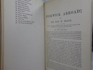 PICKWICK ABROAD OR THE TOUR IN FRANCE BY GEORGE REYNOLDS 1864 FINE BINDING