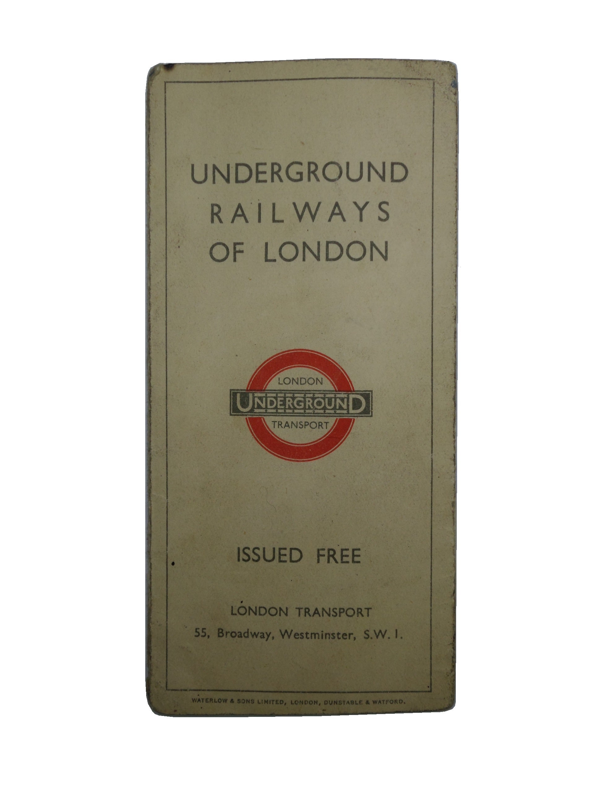 ORIGINAL HARRY BECK LONDON UNDERGROUND PASSENGER MAP FOR 1933