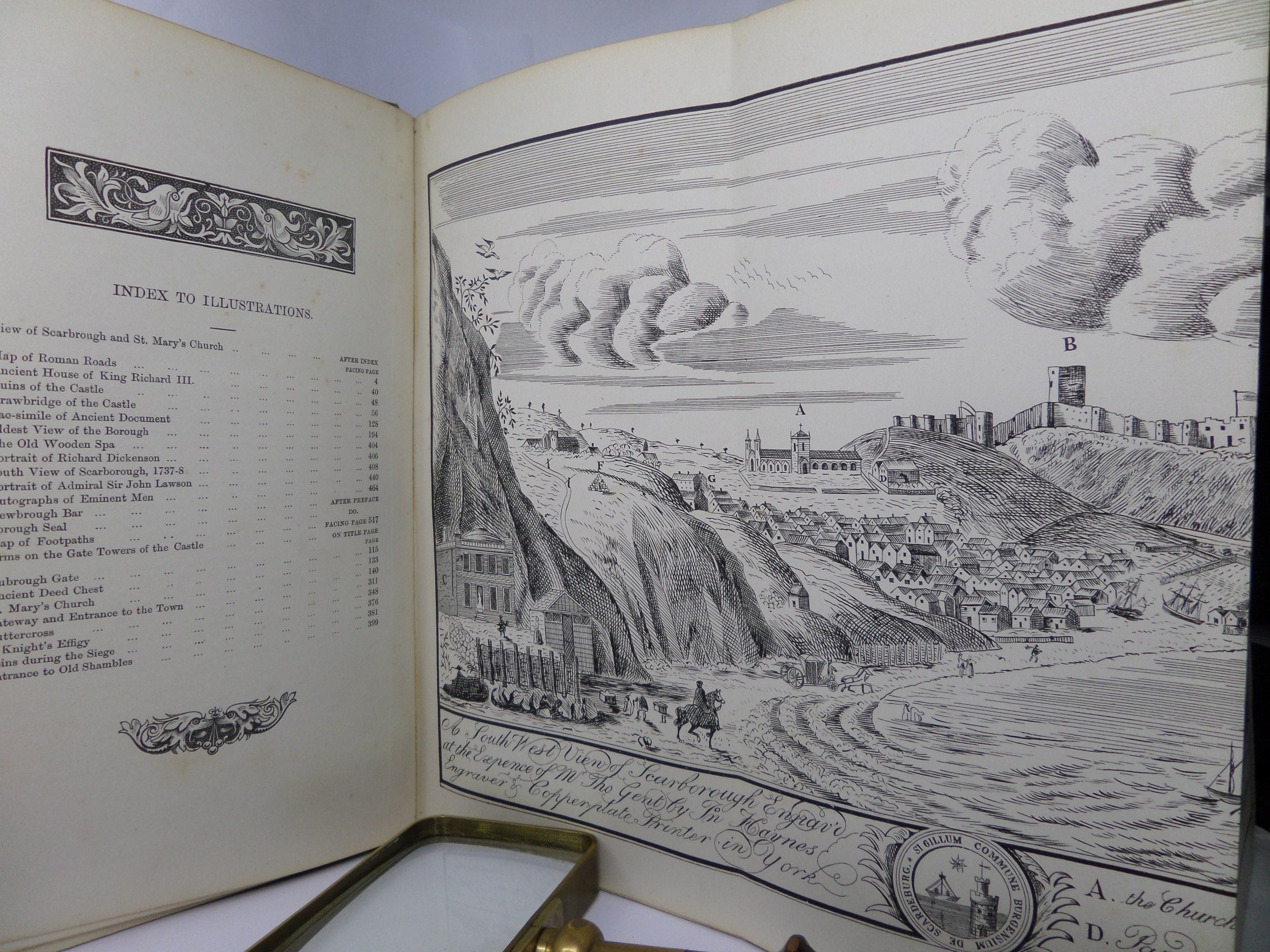 THE HISTORY OF SCARBROUGH BY JOSEPH BROGDEN BAKER 1882 FIRST EDITION
