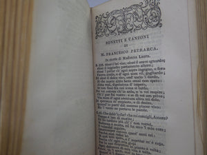 LE RIME DEL PETRARCA 1822 MINIATURE EDITION