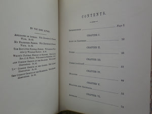 THE FRESH & SALT-WATER AQUARIUM BY J.G. WOOD 1868 FIRST EDITION, LEATHER-BOUND