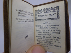 TWELFTH NIGHT BY WILLIAM SHAKESPEARE, MINIATURE EDITION, LEATHER BINDING