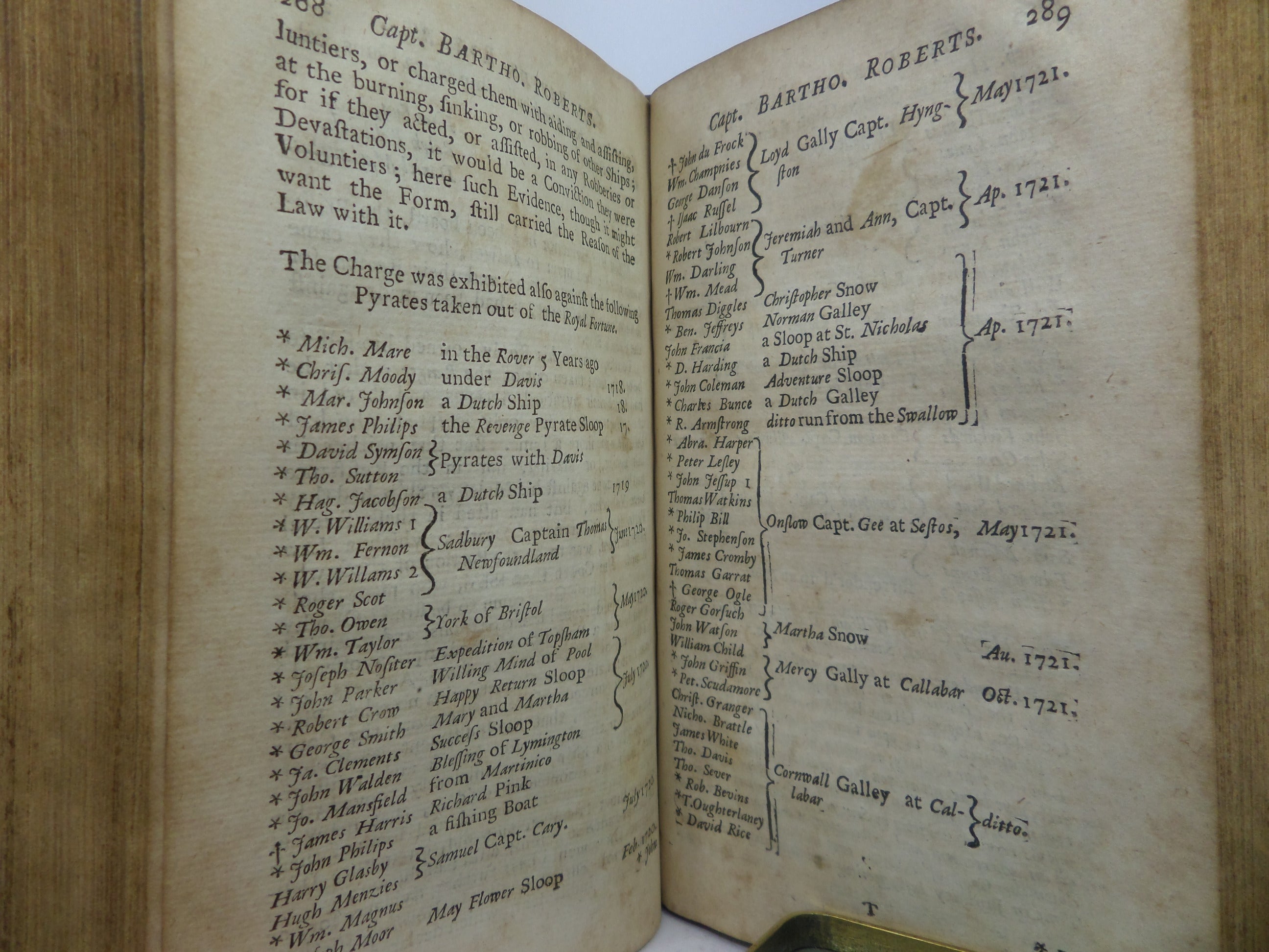GENERAL HISTORY OF PYRATES BY CHARLES JOHNSON [DANIEL DEFOE] 1725 THIRD EDITION