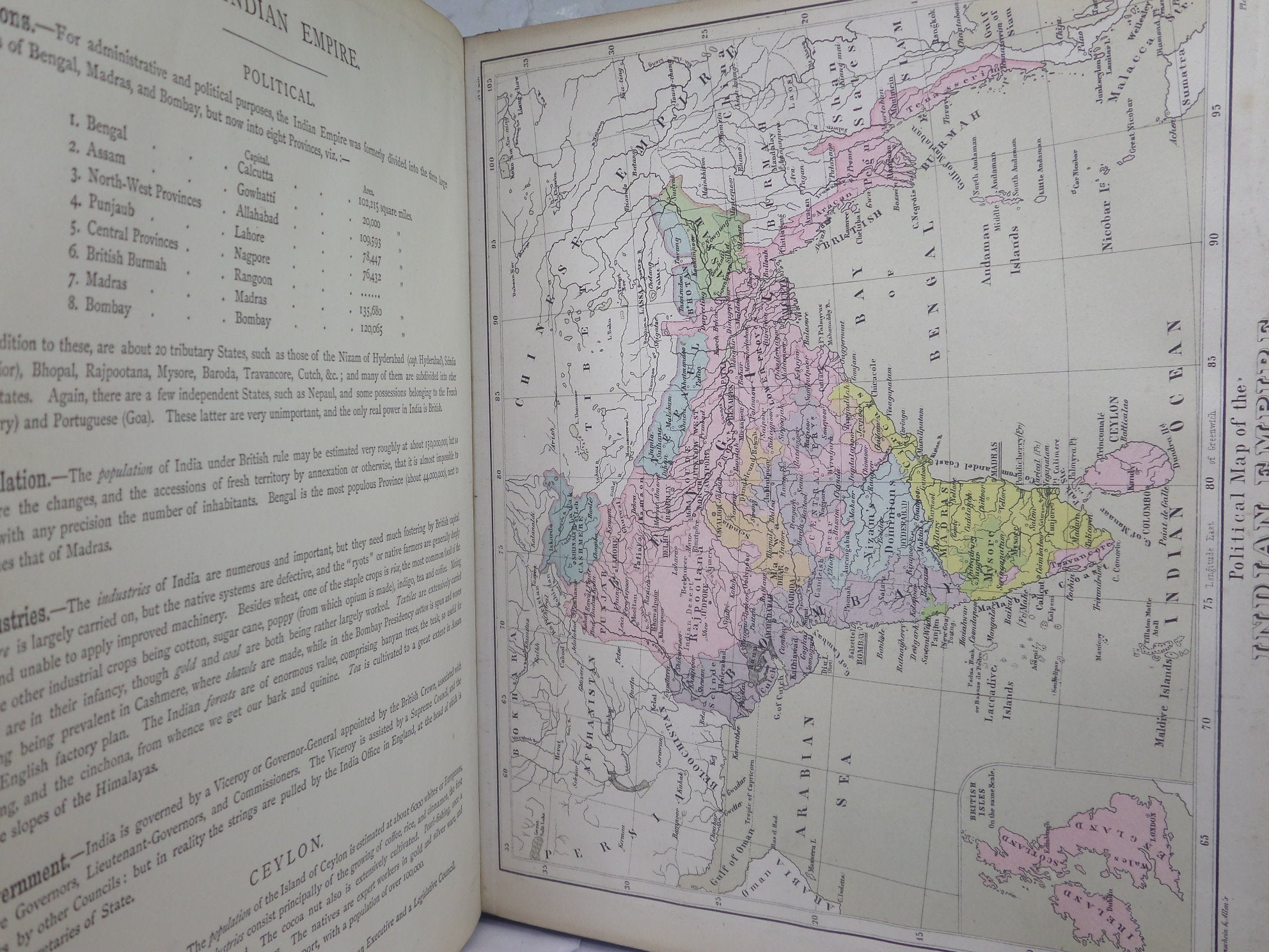 SONNENSCHEIN & ALLEN'S ROYAL RELIEF ATLAS OF ALL PARTS OF THE WORLD 1880