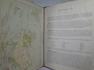 SONNENSCHEIN & ALLEN'S ROYAL RELIEF ATLAS OF ALL PARTS OF THE WORLD 1880