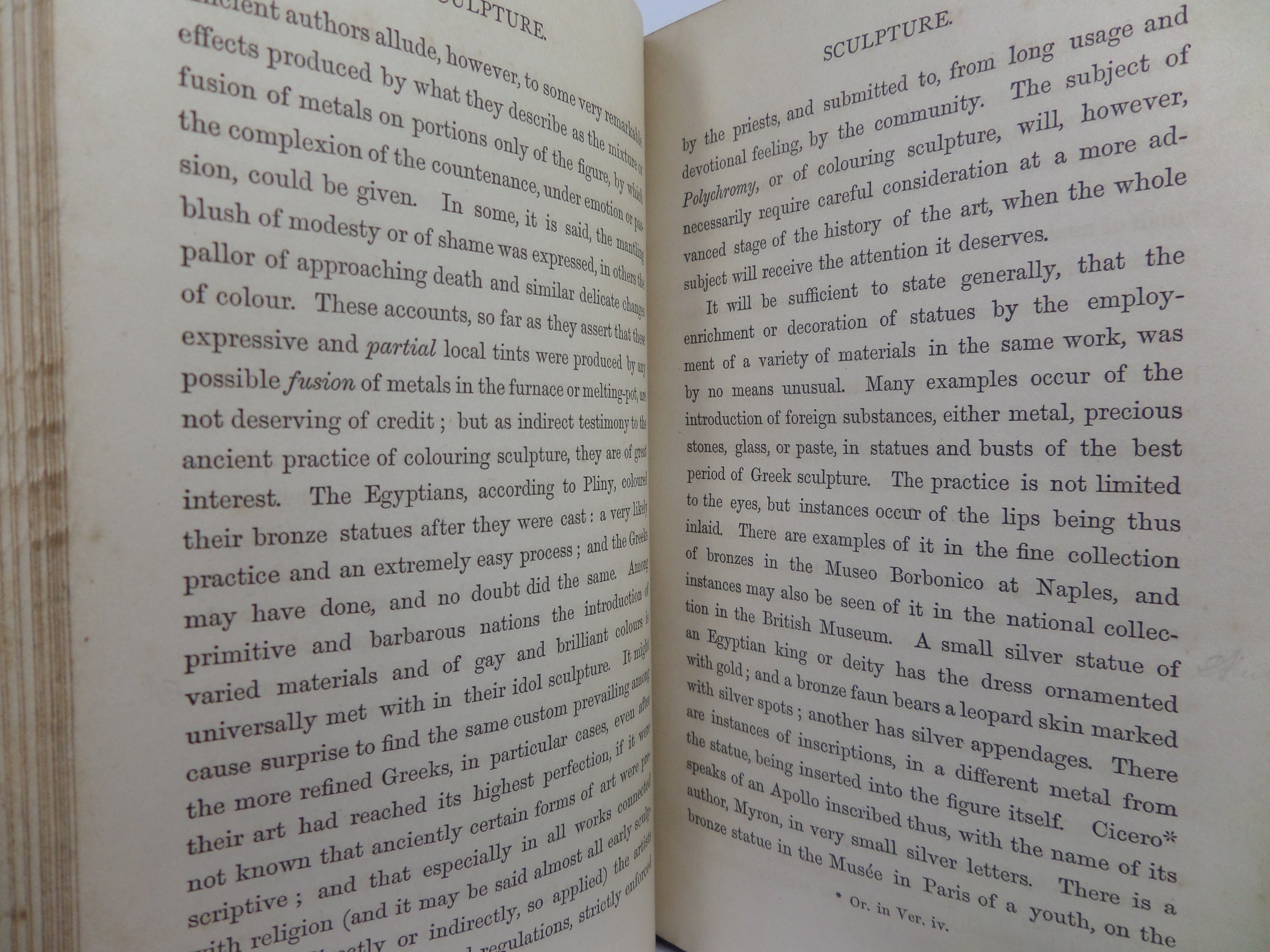 HANDBOOK OF SCULPTURE ANCIENT & MODERN BY RICHARD WESTMACOTT 1864 LEATHER BOUND